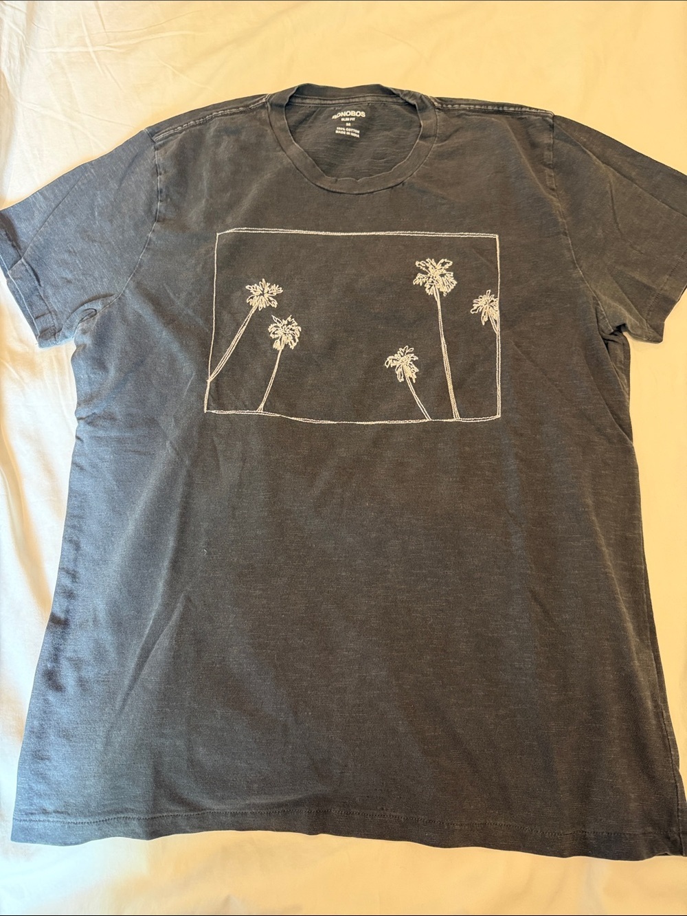 Bonobos Black Short-Sleeve Palm Sketch Tee